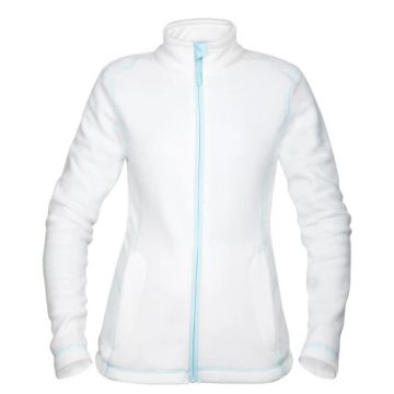 Ardon H2102 Dames Fleece Sweatvest | Wit | vooraanzicht