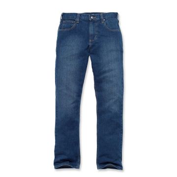 Carhartt 102804 Rugged Flex™ Relaxed Fit 5 Pocket Jean | Coldwater (Blauw) | vooraanzicht