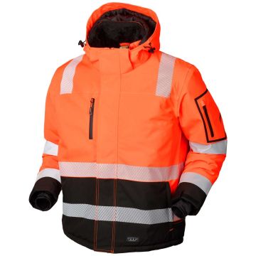 JAK 11-11139 Hi-Vis Winterjack | Oranje/Zwart | vooraanzicht