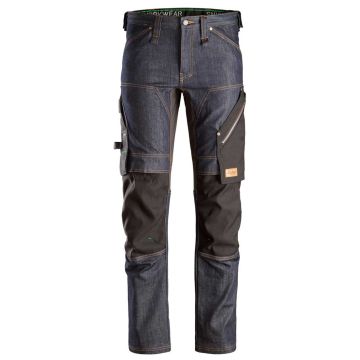 Snickers 6956 Flexiwork Denim Werkbroek+ | zonder holsterzakken | SKU 6956 | vooraanzicht