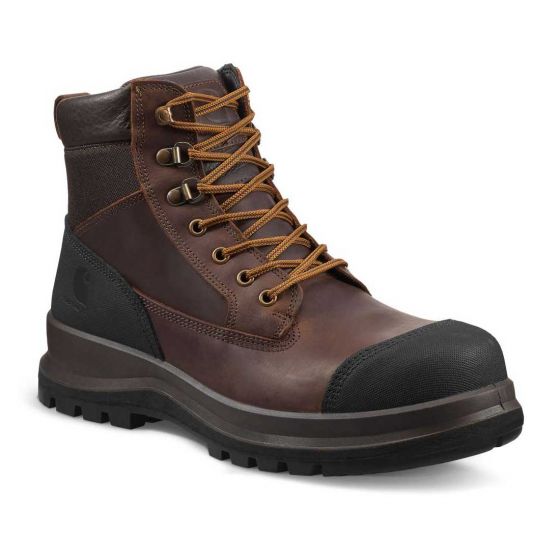 Carhartt Detroit 6 Inch Rugged Flex Waterproof S3 Work Boot | brown | side view | zijaanzicht | SKU F702903  