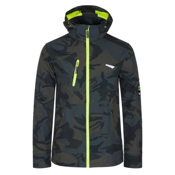 North Ways 1511 Hooded Softshell | Camouflage | Vooraanzicht