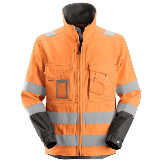 Snickers High-Vis Jack | SKU 1633 | Neonoranje/Zwart | Vooraanzicht