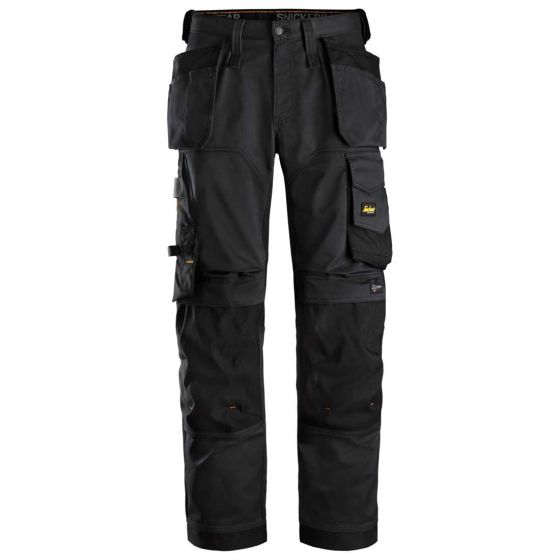 Snickers Stretch Werkbroek met Holsterzakken | SKU 6251 | Zwart | Vooraanzicht