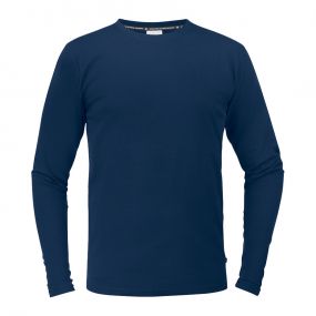 Texstar TS17 Long Sleeve Stretch T-shirt | Navy | vooraanzicht