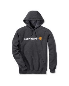 Carhartt 100074 Loose Fit Midweight Logo Graphic Sweatshirt | Carbon Heather | vooraanzicht