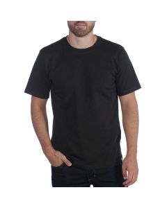 Carhartt 104264 Dearborn Relaxed Fit Heavyweight Short Sleeve T-shirt | Zwart | op model