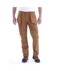 Carhartt 105070 Relaxed Straight Steel Rugged Flex™ Ripstop Double-Front Cargo Pant | Carhartt Brown | model vooraanzicht