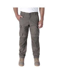 Carhartt Steel Rugged Flex™ Relaxed Fit Ripstop Double-Front Cargo Work Pant | Tarmac | SKU 105072 | model vooraanzicht