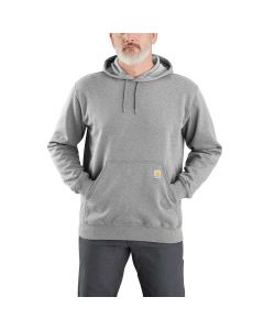 Carhartt K121 Loose Fit Midweight Hooded Sweatshirt | Gemêleerd grijs | model vooraanzicht