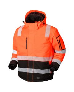 JAK 11-11139 Hi-Vis Winterjack | Oranje/Zwart | vooraanzicht