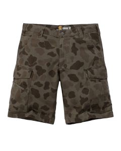 Carhartt Rigby Rugged Cargo Short - Tarmac/Duck Camo | Vooraanzicht | | SKU  103542B12 | Boudo, veilig & comfortabel werken