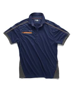 Scruffs Pro Active Zip Polo-Navy-S