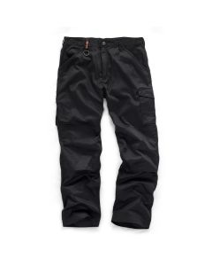 Scruffs Worker Trouser Black - vooraanzicht | Boudo, veilig en comfortabel werken