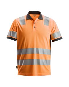 Snickers Workwear 2730 High-Vis Polo Shirt Klasse 2 | SKU 273055| Oranje | Voorzijde 