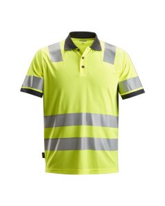Snickers Workwear 2730 High-Vis Polo Shirt Klasse 2 | SKU 273066| Geel | Voorzijde 