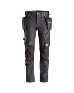 Snickers 6955 Flexiwork Denim Werkbroek | Voorzijde