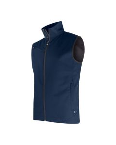 Texstar FV79 Softshell Vest | Navy | Driekwartsaanzicht | SKU FV79189000