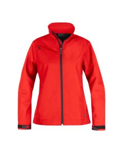 Texstar WJ79 Softshell Jacket | Rood | Dames | Vooraanzicht | SKU WJ79156000