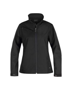 Texstar WJ79 Softshell Jacket | Zwart | Dames | Vooraanzicht | SKU WJ79199000