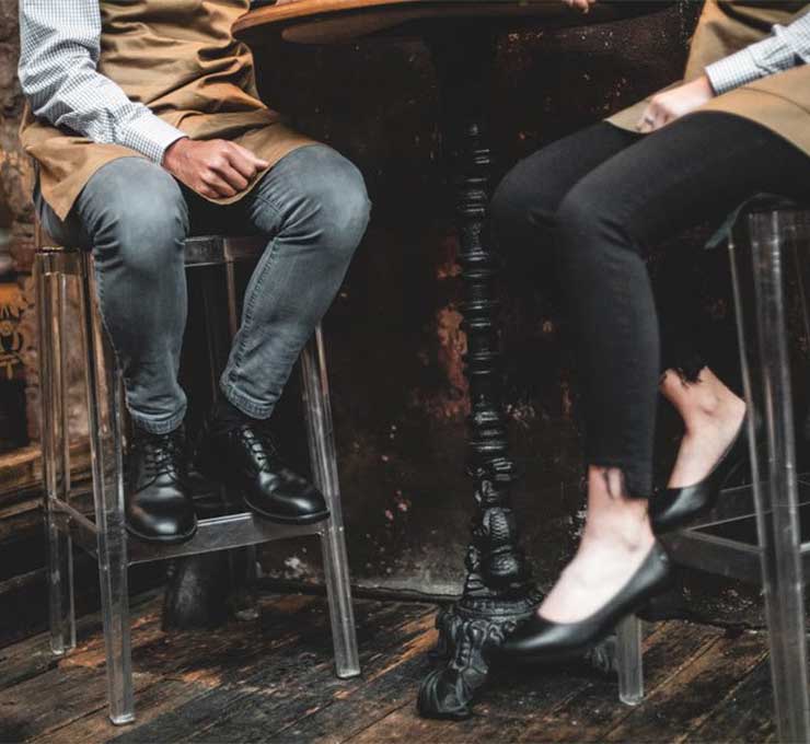 Onbeveiligd werkschoeisel